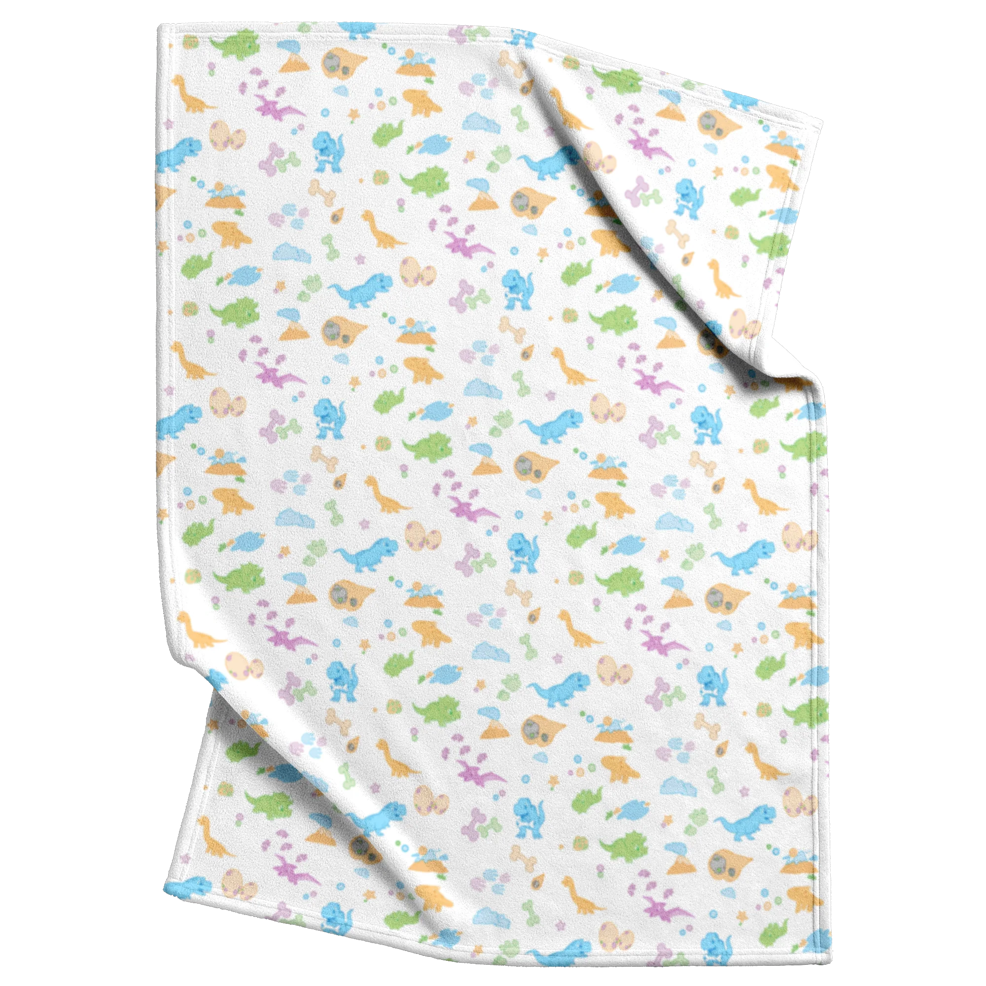 Little Rawrs Patterned Fleece Baby Blanket - Image 5